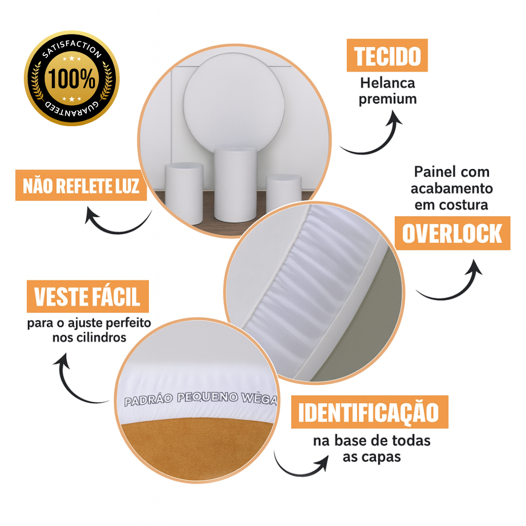 Kit Decoração Bebê Os Incríveis 1 - Painel Redondo e Capas Cilindros