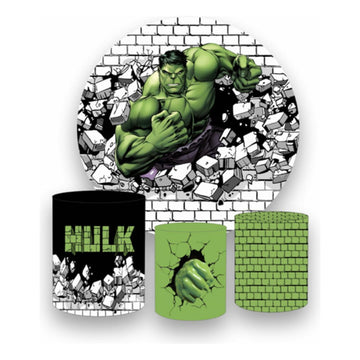 Kit Painel Redondo + Capas De Cilindros Hulk