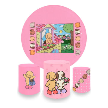 Kit Decoração Painel Redondo + Trio Cilindros Bobbie Goods 3 - Bobbie 03