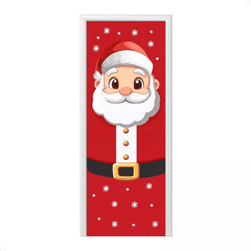 Capa Decorativa Para Porta Sublimado Feliz Natal 05 - Papai Noel