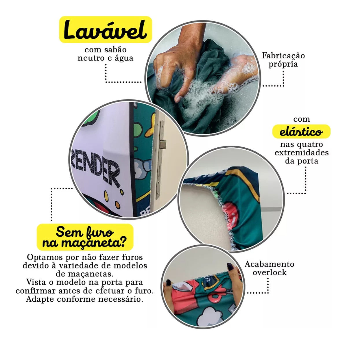 Capa Decorativa Para Porta Sublimado Feliz Natal 04 - Hoho