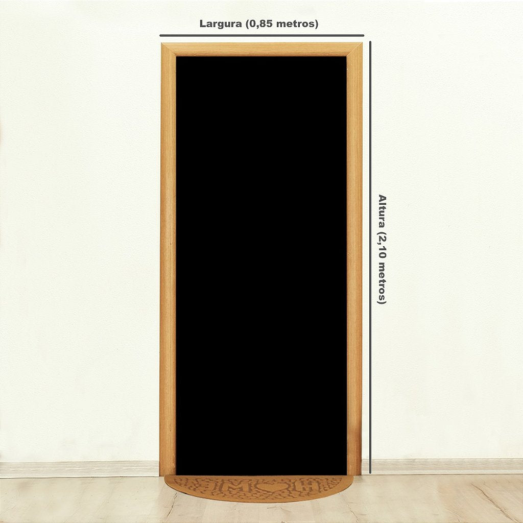 Capa Decorativa Para Porta Sublimado Feliz Natal 02 - Azul